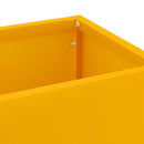 vidaXL Napernyő Állvány tárolóval Mustár 15,5 x 15,5 x 49 cm Fém