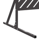 vidaXL Magánszféra Képernyő Fekete Acél