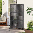 vidaXL Magánszféra Képernyő 100 x 50 x 180 cm Acél Fekete