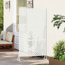 vidaXL Magánszféra Képernyő Fehér Acél