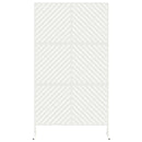 vidaXL Magánszféra Képernyő Fehér Acél