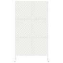 vidaXL Magánszféra Képernyő 100 x 50 x 180 cm Acél Fehér
