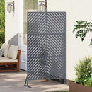 vidaXL Magánszféra Képernyő 100 x 50 x 180 cm Acél Antracitszürke