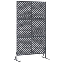 vidaXL Magánszféra Képernyő 100 x 50 x 180 cm Acél Antracitszürke