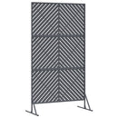 vidaXL Magánszféra Képernyő 100 x 50 x 180 cm Acél Antracitszürke
