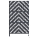 vidaXL Magánszféra Képernyő 100 x 50 x 180 cm Acél Antracitszürke