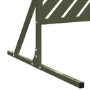 vidaXL Magánszféra Képernyő Olívazöld Acél