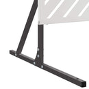 vidaXL Magánszféra Képernyő Szürke Acél