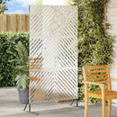 vidaXL Magánszféra Képernyő Szürke Acél