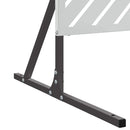 vidaXL Magánszféra Képernyő Szürke Acél