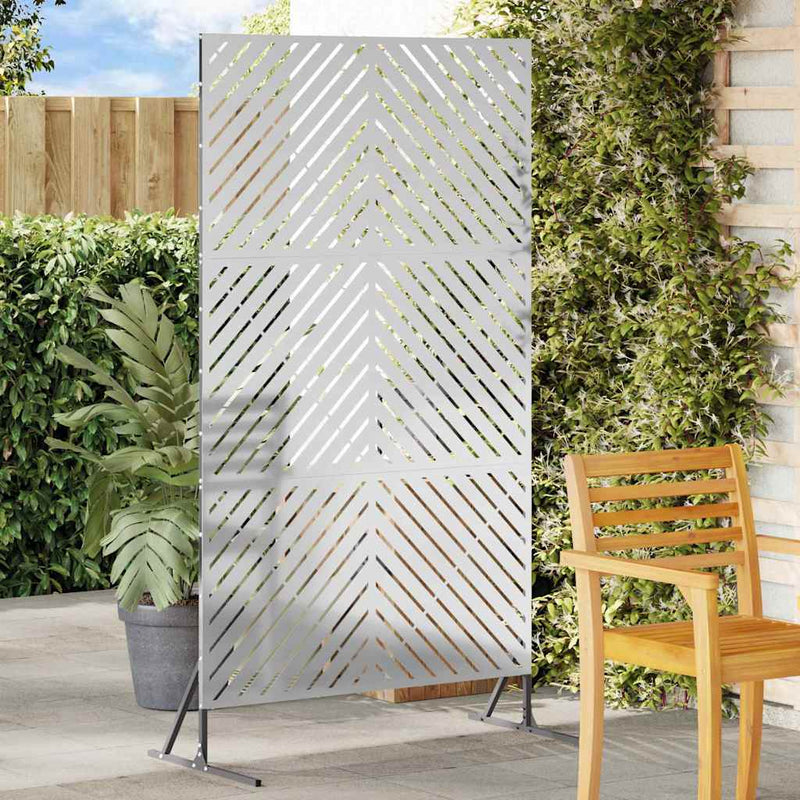 vidaXL Magánszféra Képernyő Szürke Acél