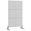 vidaXL Magánszféra Képernyő 100 x 50 x 180 cm Horganyzott Acél Ezüst