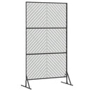 vidaXL Magánszféra Képernyő 100 x 50 x 180 cm Horganyzott Acél Ezüst