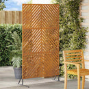 vidaXL Magánszféra Képernyő Szürke Acél