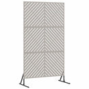 vidaXL Magánszféra Képernyő Szürke Acél