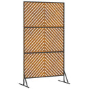 vidaXL Magánszféra Képernyő Szürke Acél