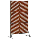 vidaXL Magánszféra Képernyő 100 x 50 x 180 cm Időjárásálló Acél