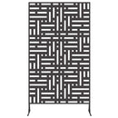 vidaXL Magánszféra Képernyő Fekete 100 x 50 x 180 cm Acél