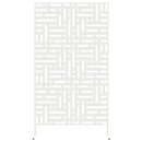 vidaXL Magánszféra Képernyő 100 x 50 x 180 cm Acél Fehér
