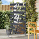 vidaXL Magánszféra Képernyő Antracit 100 x 50 x 180 cm Acél