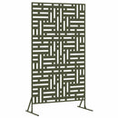 vidaXL Magánszféra Képernyő Olívazöld 100 x 50 x 180 cm Acél