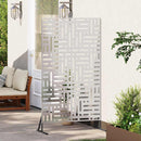vidaXL Magánszféra Képernyő 100 x 50 x 180 cm Rozsdamentes Acél Ezüst