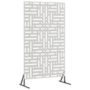 vidaXL Magánszféra Képernyő 100 x 50 x 180 cm Rozsdamentes Acél Ezüst