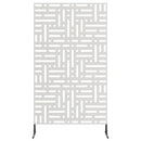 vidaXL Magánszféra Képernyő 100 x 50 x 180 cm Rozsdamentes Acél Ezüst