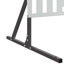 vidaXL Magánszféra Képernyő Szürke Acél