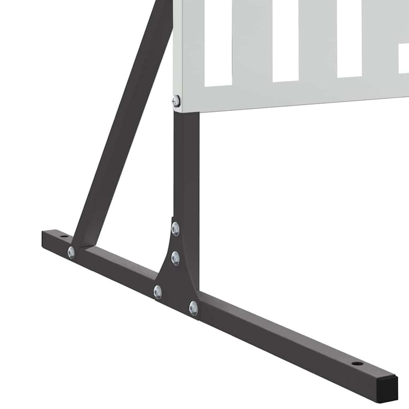 vidaXL Magánszféra Képernyő Szürke Acél