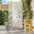 vidaXL Magánszféra Képernyő Szürke Acél