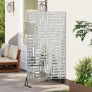 vidaXL Magánszféra Képernyő 100 x 50 x 180 cm Horganyzott Acél Ezüst