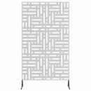 vidaXL Magánszféra Képernyő Szürke Acél