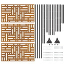 vidaXL Magánszféra Képernyő Szürke Acél