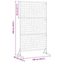 vidaXL Magánszféra Képernyő Szürke Acél