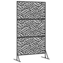 vidaXL Magánszféra Képernyő 100 x 50 x 180 cm Acél Fekete