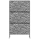 vidaXL Magánszféra Képernyő 100 x 50 x 180 cm Acél Fekete