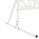 vidaXL Magánszféra Képernyő 100 x 50 x 180 cm Acél Fehér
