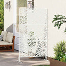vidaXL Magánszféra Képernyő 100 x 50 x 180 cm Acél Fehér