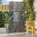 vidaXL Magánszféra Képernyő 100 x 50 x 180 cm Acél Antracitszürke