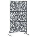 vidaXL Magánszféra Képernyő 100 x 50 x 180 cm Acél Antracitszürke
