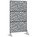 vidaXL Magánszféra Képernyő 100 x 50 x 180 cm Acél Antracitszürke