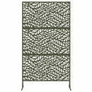 vidaXL Magánszféra Képernyő 100 x 50 x 180 cm Acél Olajzöld