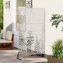 vidaXL Magánszféra Képernyő 100 x 50 x 180 cm Rozsdamentes Acél Ezüst
