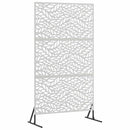vidaXL Magánszféra Képernyő 100 x 50 x 180 cm Rozsdamentes Acél Ezüst