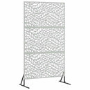 vidaXL Magánszféra Képernyő 100 x 50 x 180 cm Horganyzott Acél Ezüst