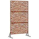 vidaXL Magánszféra Képernyő 100 x 50 x 180 cm Időjárásálló Acél