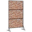 vidaXL Magánszféra Képernyő 100 x 50 x 180 cm Időjárásálló Acél