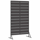 vidaXL Magánszféra Képernyő 100 x 50 x 180 cm Acél Fekete