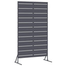 vidaXL Magánszféra Képernyő 100 x 50 x 180 cm Acél Antracitszürke